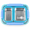 LEAK-PROOF 3PCS 2 COMPARTMENTS STAINLESS STEEL LUNCH BOX