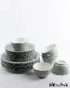 OTANTIK DINNER SET 18PCS FROM JIWAR – LIGHT GREEN & SILVER