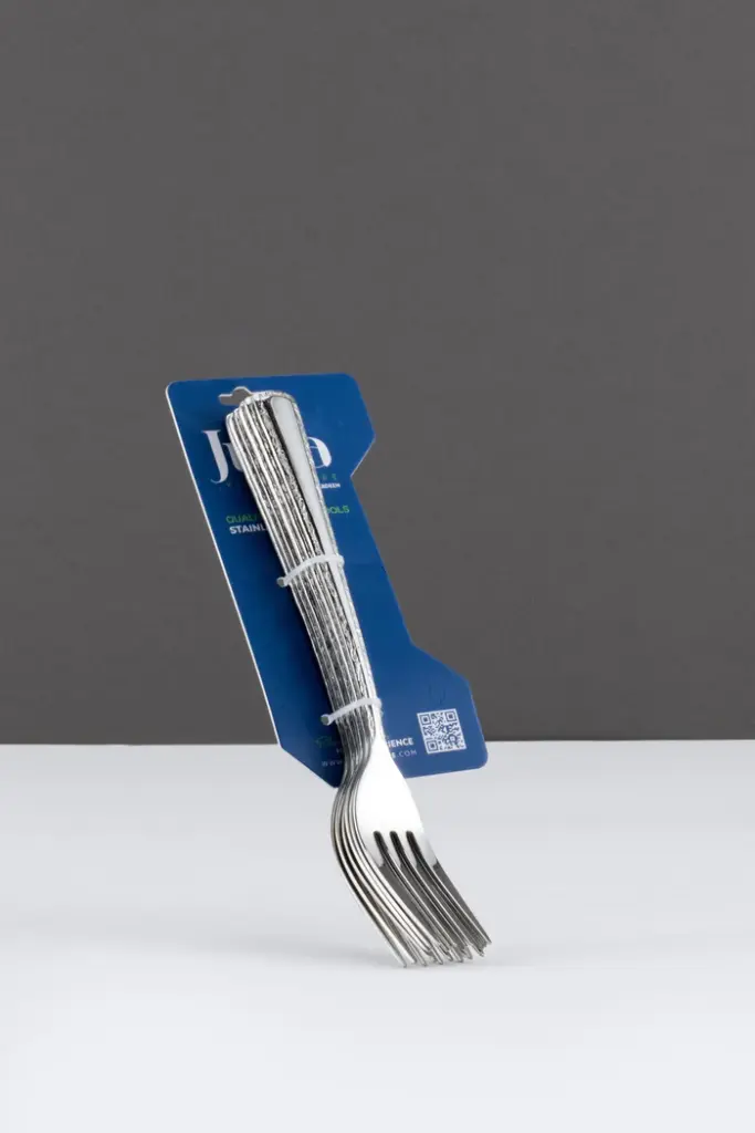 STAINLESS STEEL FORK LARGE 6PCSSLIVER EDGE