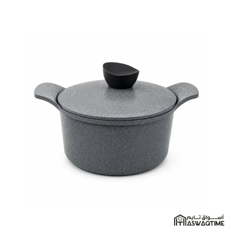 [JR-JEW-6222] JEWEL GRANITE POT WITH LID 22 CM