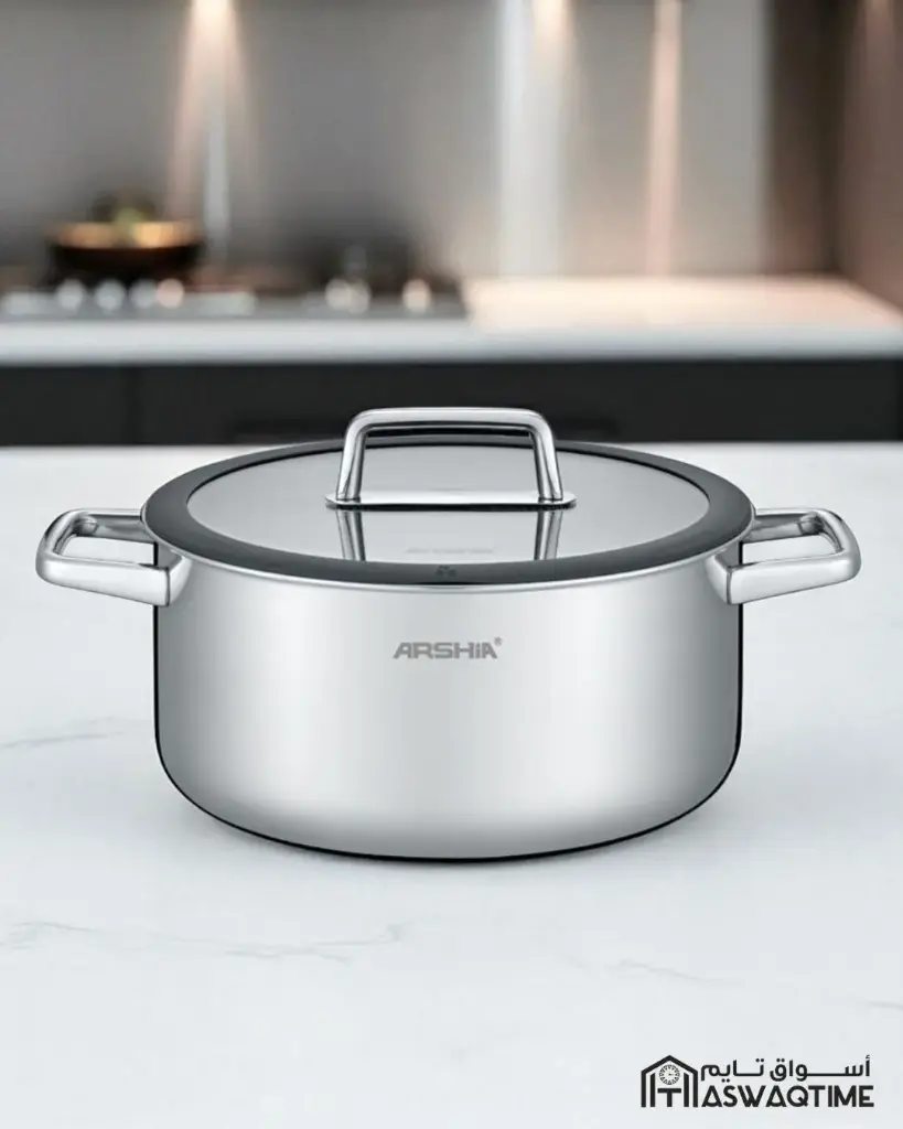 ARSHIA S/S NON-STICK CASSEROLE W/LID 18CM 