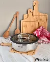 ARSHIA S/S NON-STICK LOWPOT W/LID 24CM