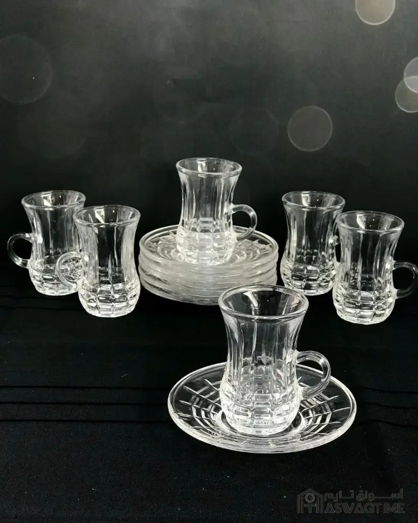 GERMAX5338 TEA CUP & SAUCER 12PCS SET FLASHING