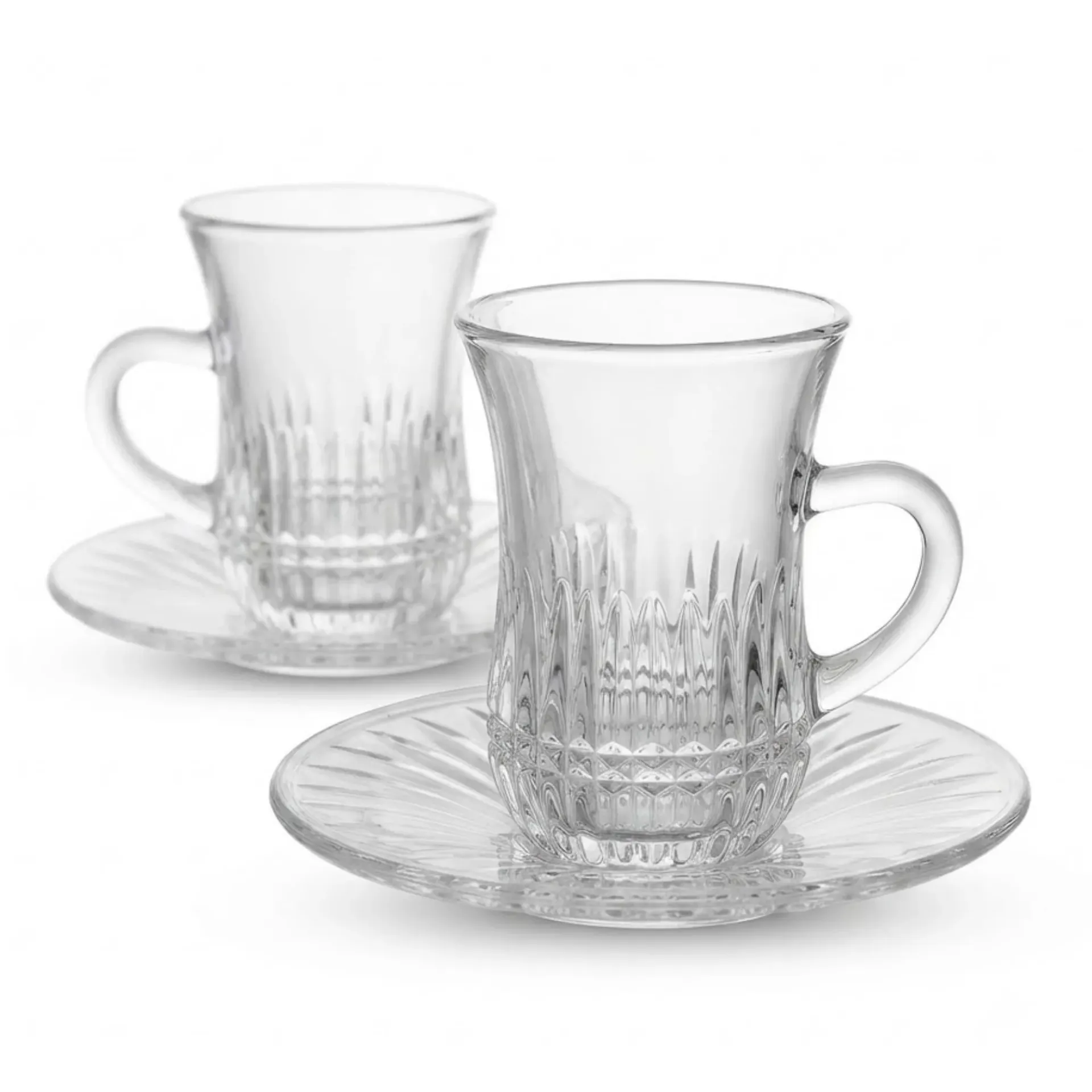 GERMAX5395 TEA CUP & SAUCER 12PCS SET ICEFLOW