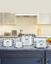 ARSHIA S/S 8PCS COOKWARE SET 