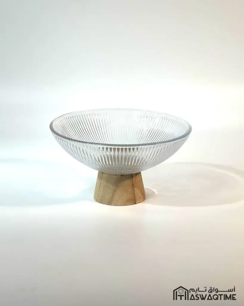 IMCOSS BOWL WITH WOOD BASE 