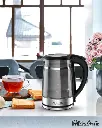 ARSHIA DOUBLE LAYRED GLASS KETTLE 1.7LTR TITANUIM