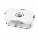 GLASS STORAGE CONTAINER 2 PARTITION 1000ML