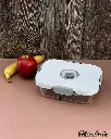 GLASS STORAGE CONTAINER 2 PARTITION 1000ML