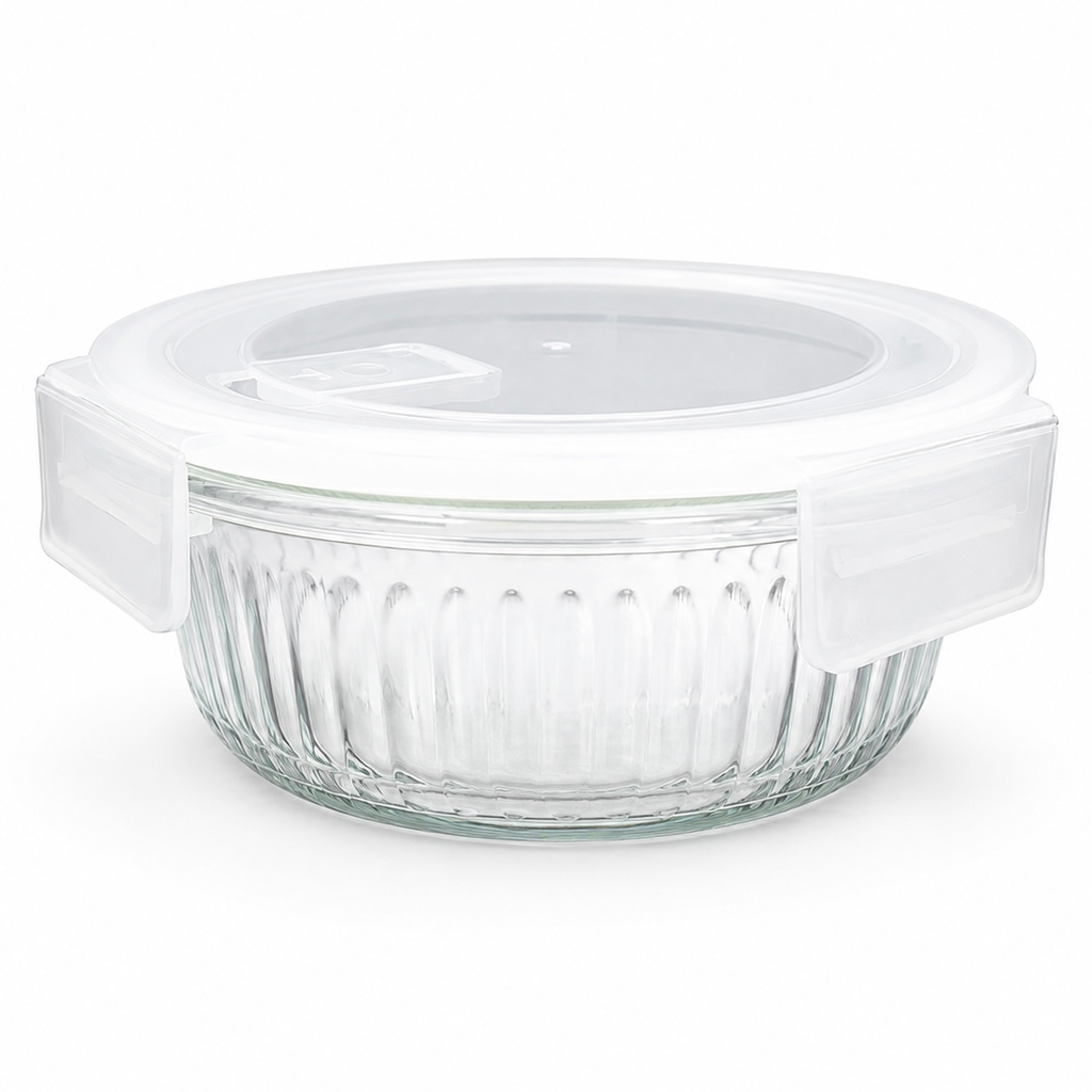 GLASS ROUND FRESH BOX