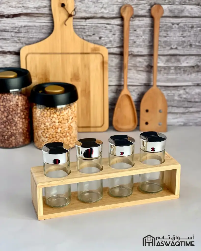 GERMAX 4PCS SPICE JARS