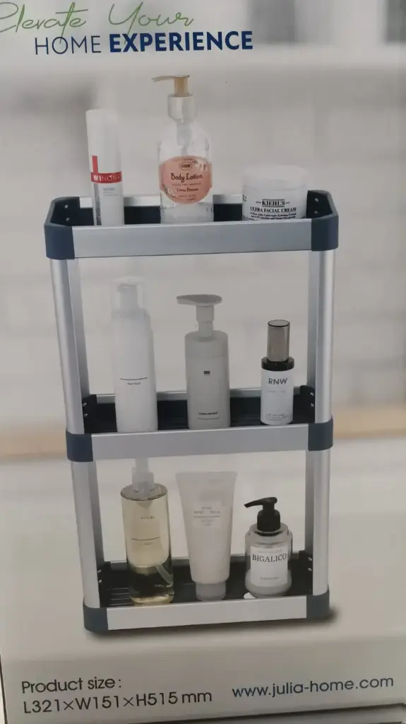 BATH FLOOR RACK 3 LAYER-ALUMINUML321*W151*H515MM 