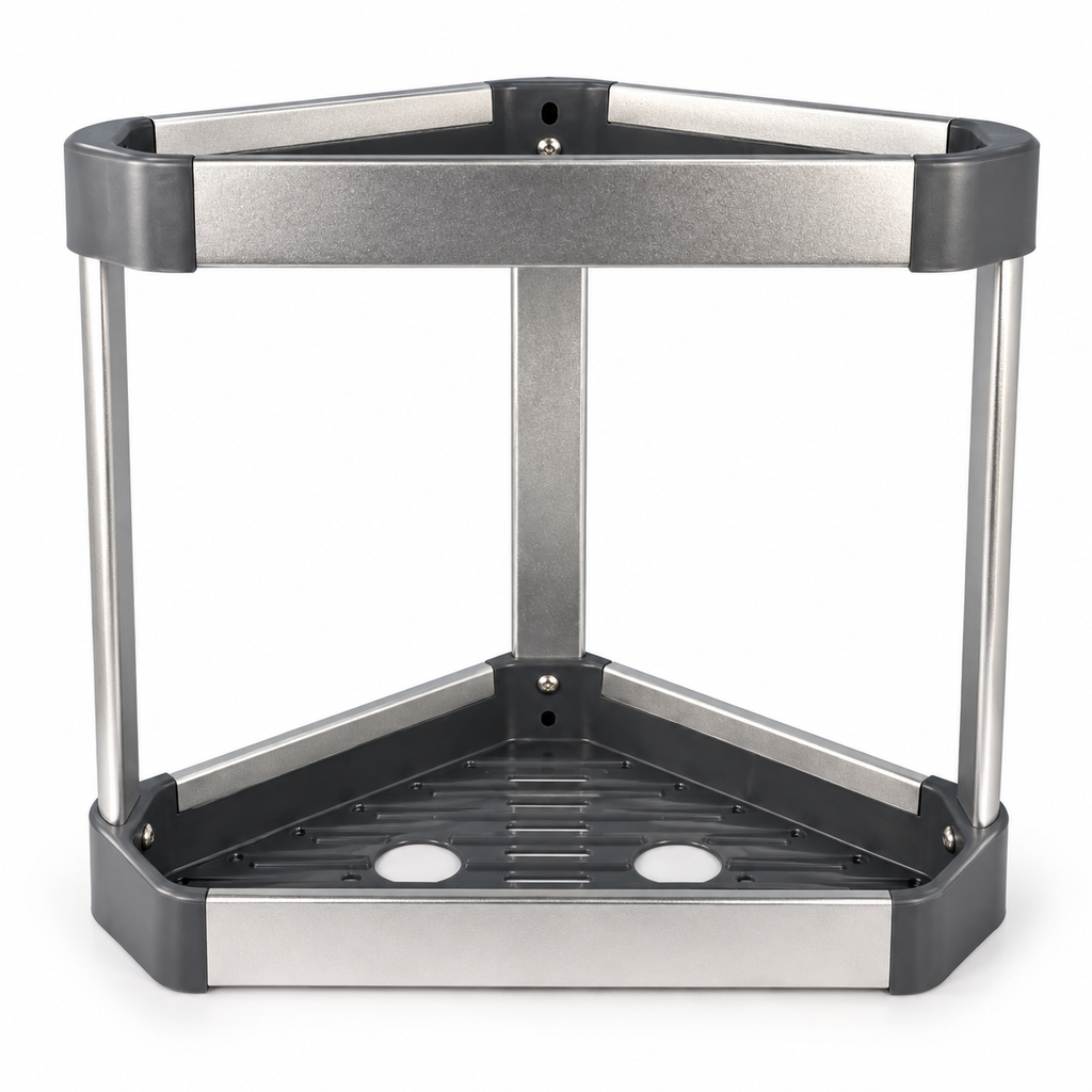 BATH CORNER 2 RACK-ALUMINUML301*W206*H275MM 