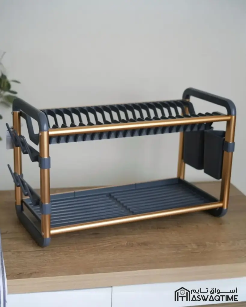 ALUMINUM DISH RACK-GOLDL609*W267*H342MM 