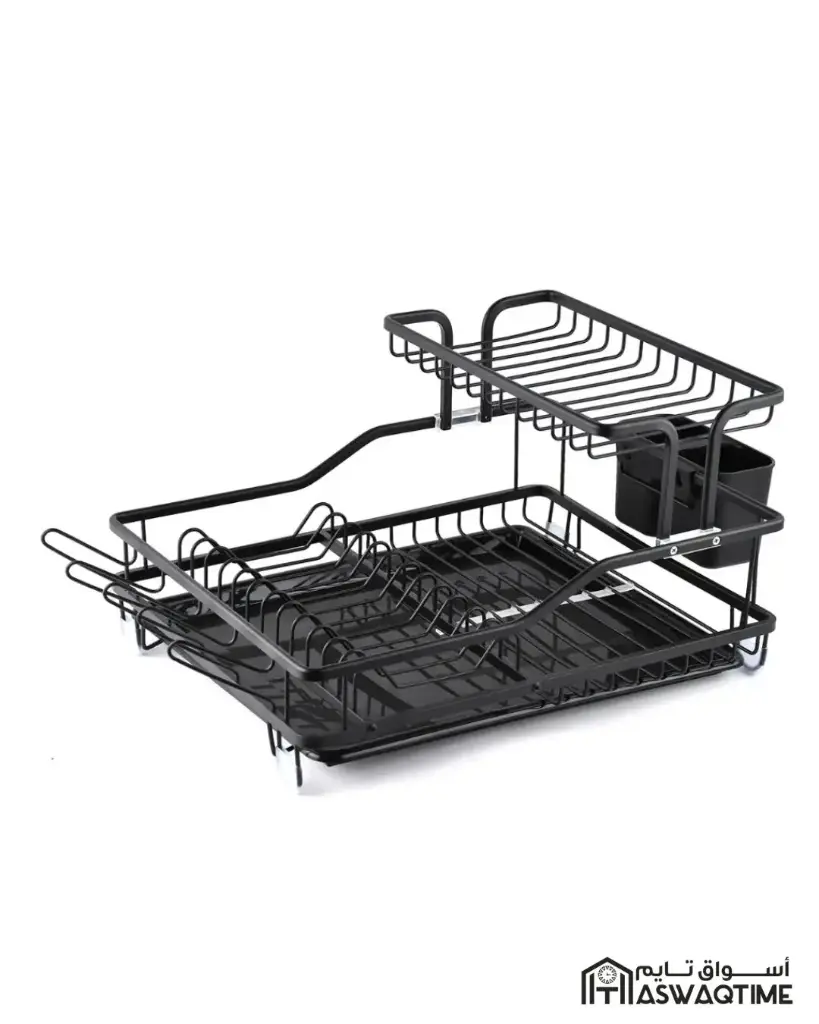 ALUMINUM DISH RACK-BALCKL597*W350*H273MM 