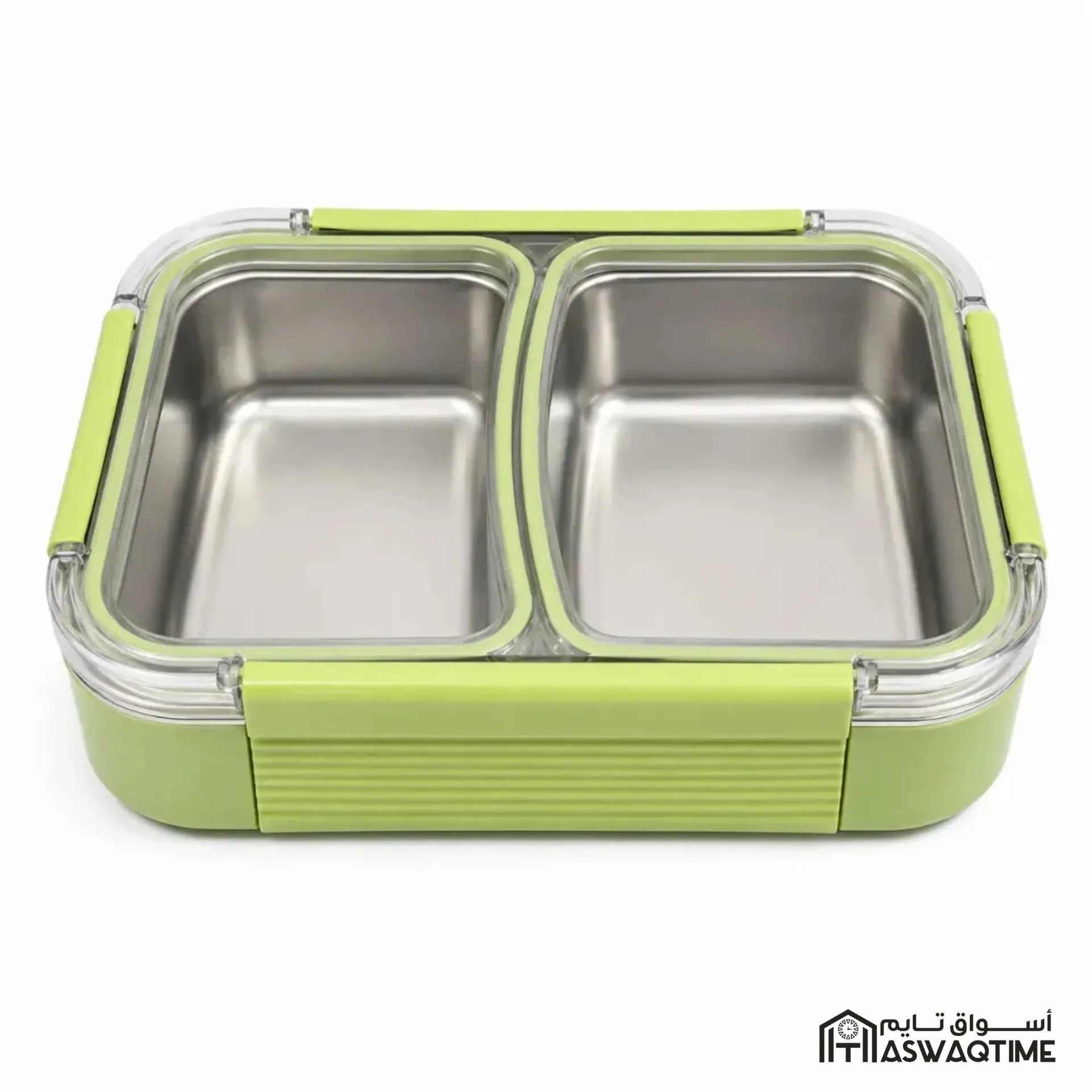 2 COMPARTMENT NON-LEAK STAINLESS STEAL LUNCH BOX
