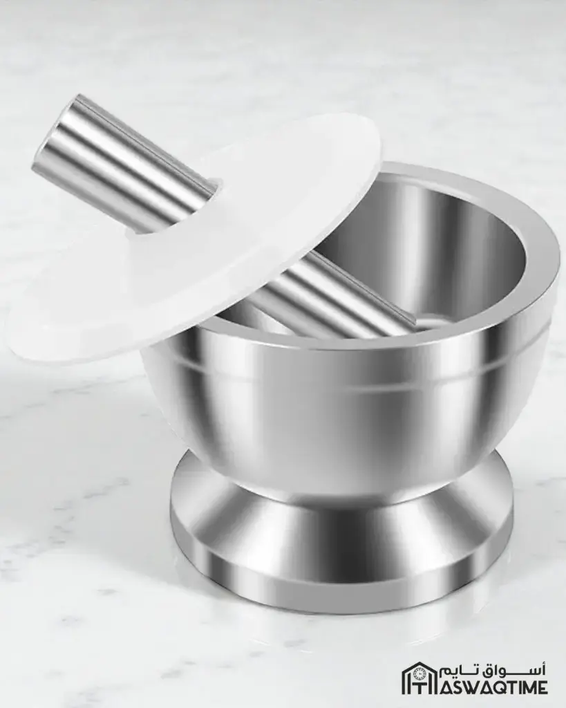 JIE STAINLESS STEEL 304 MORTAR AND PESTLE 