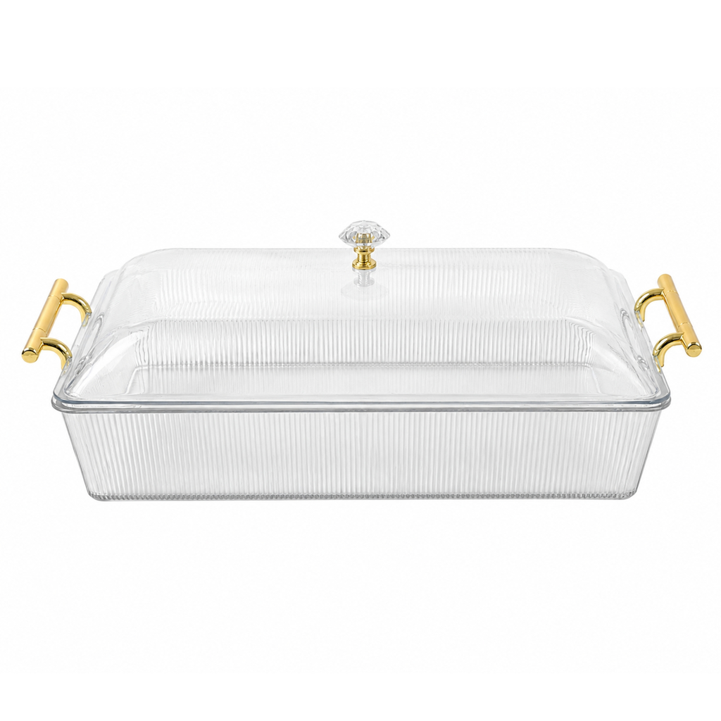 ACRYLIC DEEP TRAY WITH LID 