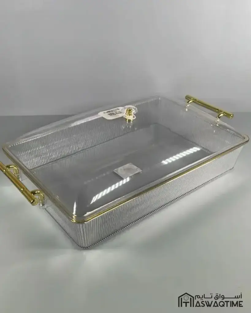 ACRYLIC DEEP TRAY WITH LID 