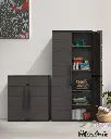 COSMO VERTICAL CABINET SHORT GREY 
