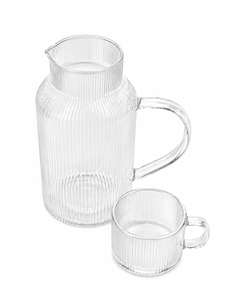 YUN GLASS JUG WITH CUP