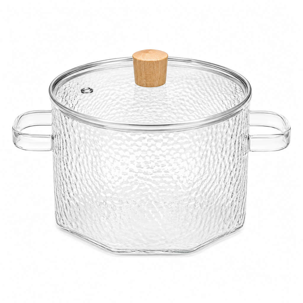 [YUN-GLA28493] GLASS DOUBLE HANDLED POT