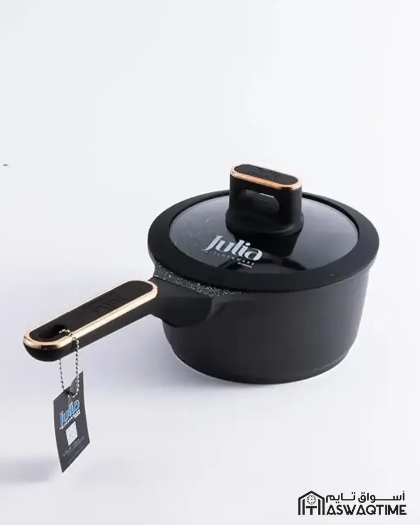 ELITE-PRO PLUS SAUCEPAN WITH LID 16CM-BLACK 