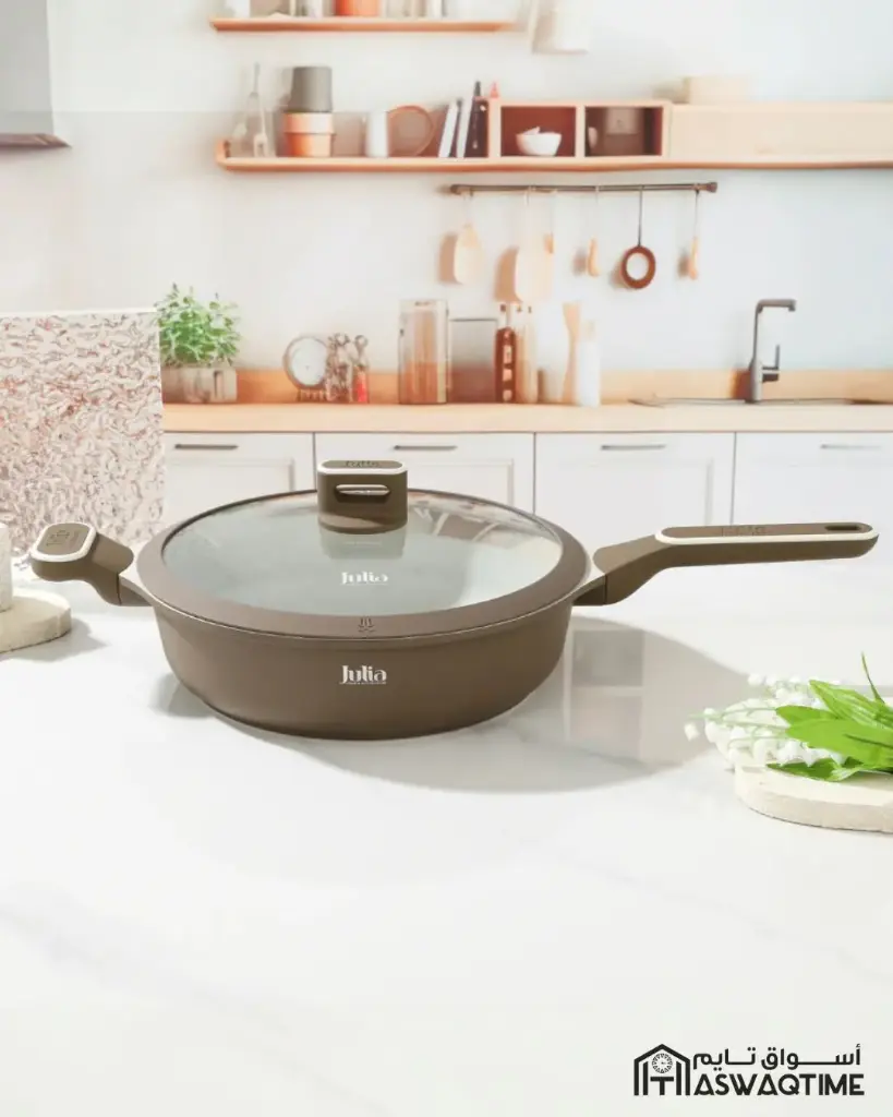 ELITE-PROF DEEP FRYPAN WITH LID 28CM-BROWN 