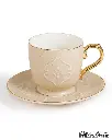 ROSE 12 PCS MILK SET 6 MILK CUPS+ 6 SAUCERS             CR-624-MLK-A15 