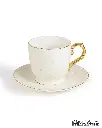 ROSE 12 PCS MILK SET 6 MILK CUPS+ 6 SAUCERS             CR-624-MLK-A27 