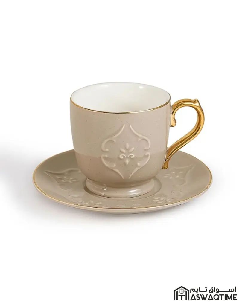 ROSE 12 PCS MILK SET 6 MILK CUPS+ 6 SAUCERS              CR-624-MLK-A32 