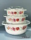 DANNY HOME 3PCS CASSEROLE SET 1.0L+1.5L+2.5L 
