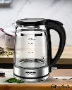 ARSHIA DOUBLE LAYERED GLASS KETTLE 1.7LTR TRANSPARENT 2000W 