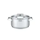 ARSHIA  STEEL CASSEROLE W/ S.S LID 16x8CM