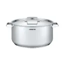 ARSHIA STEEL CASSEROLE W/ S.S LID 28x14CM