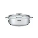 ARSHIA STEEL SHALLOW PAN W/ S.S LID 28x9CM