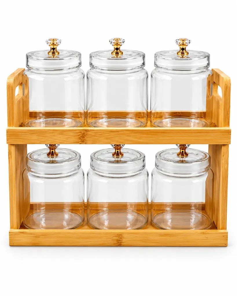 [GER-6253] GERMAX 6PCS SPICE JARS
