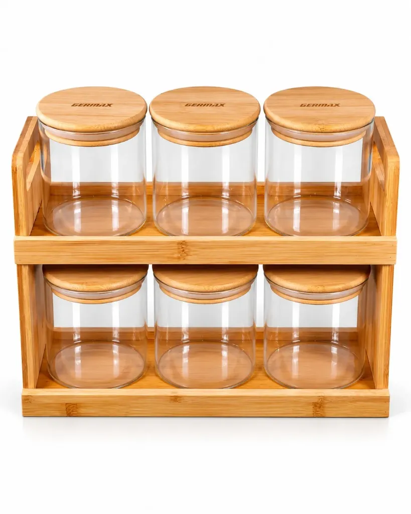 GERMAX 6PCS SPICE JARS
