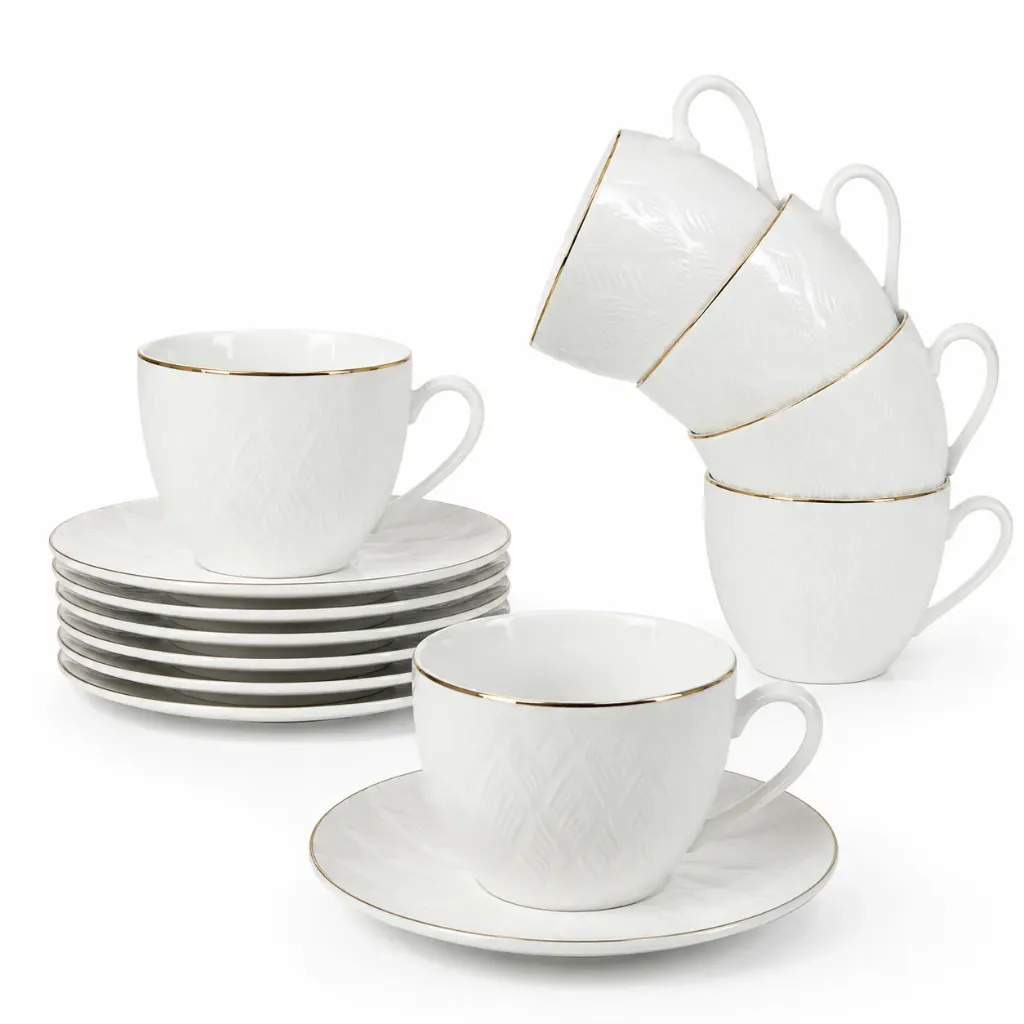 [GER-5814G] GERMAX 6CUPS & 6SAUCER 90CC
