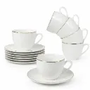 GERMAX 6CUPS & 6SAUCER 90CC