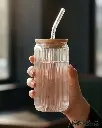 YUN COLD DRINK GLASS CUP & STRAW 350ml 27571