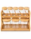 GERMAX 8PCS GLASS JARS