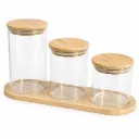 GERMAX 3PCS GLASS JARS