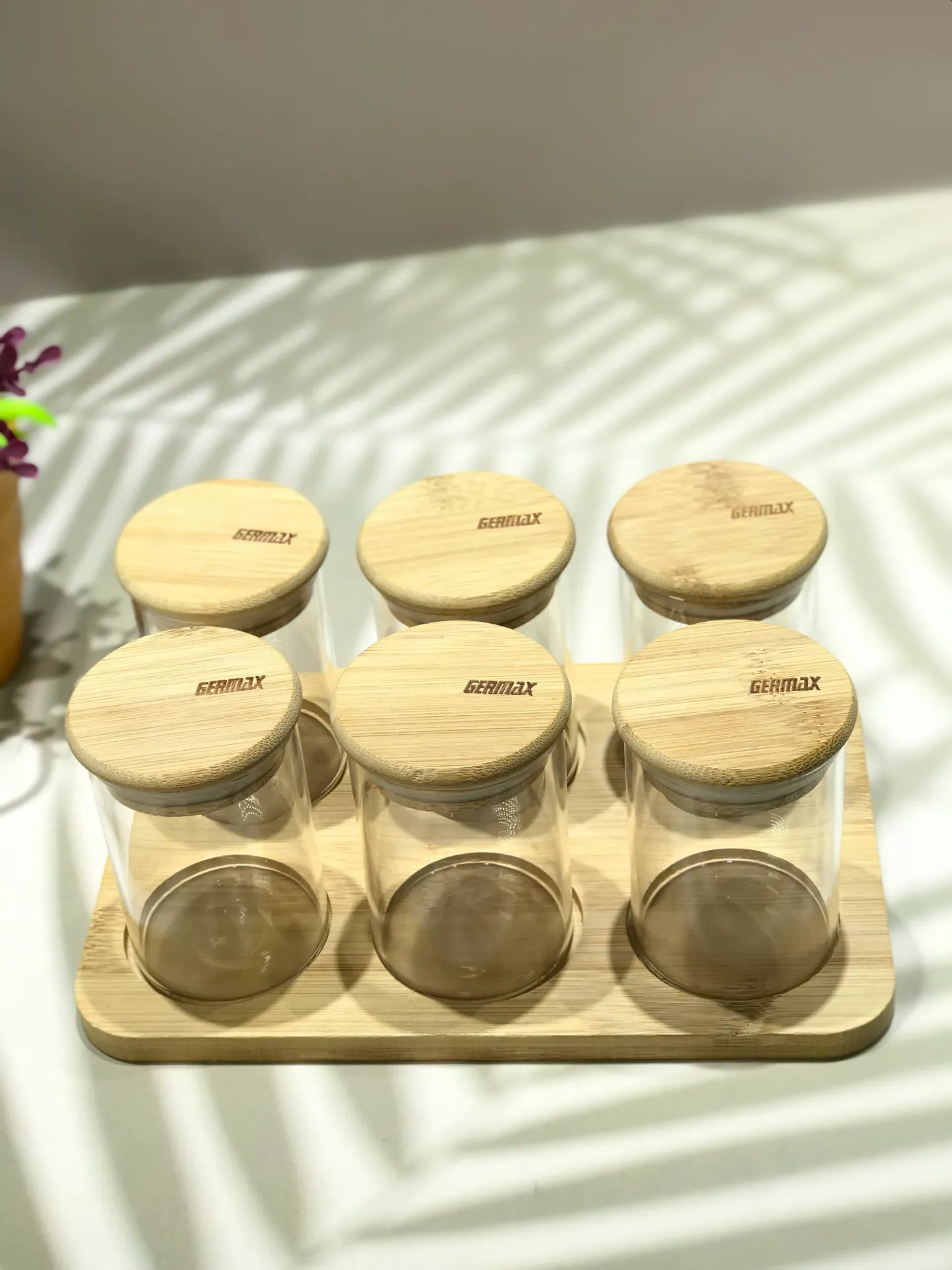 GERMAX 6PCS GLASS JARS