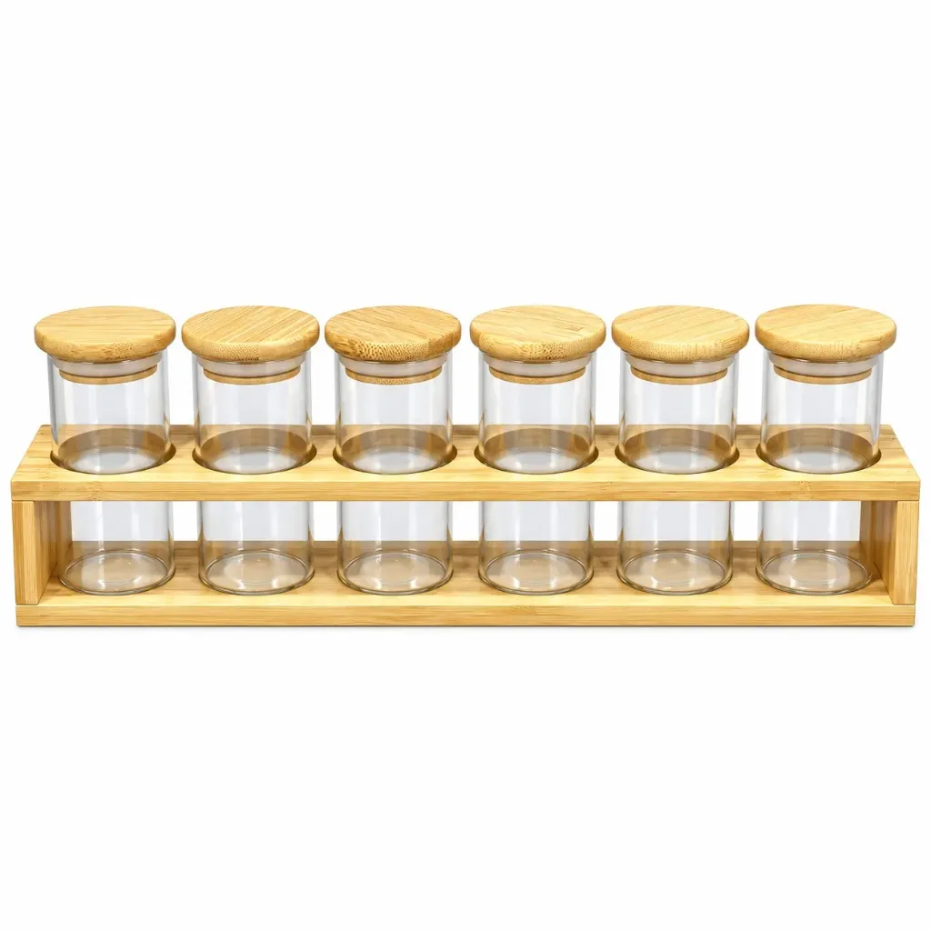 GERMAX 6PCS GLASS JARS