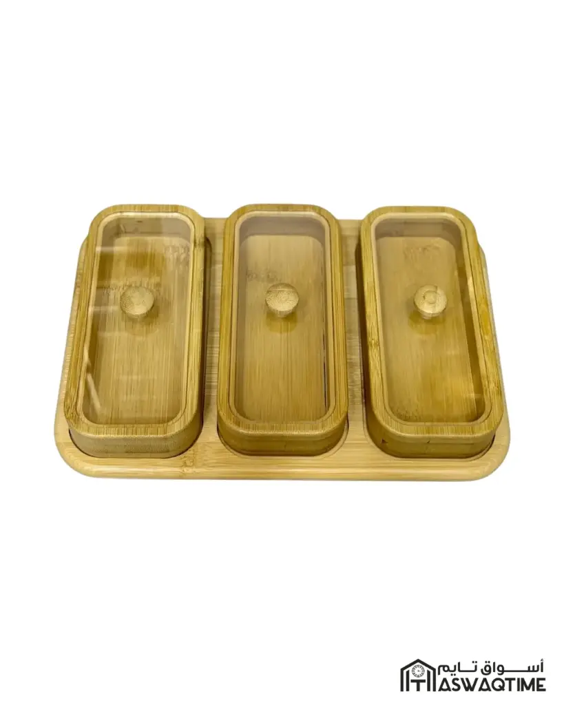 CANDY TRAY 3 PART BAMBOO 4460