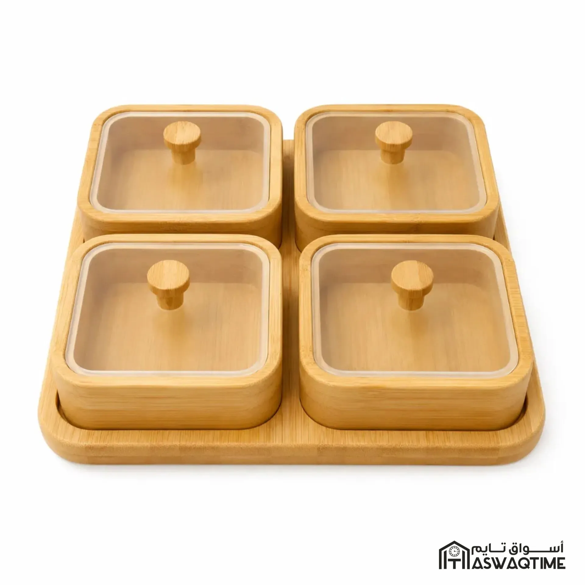 CANDY TRAY 4 PART BAMBOO 4461