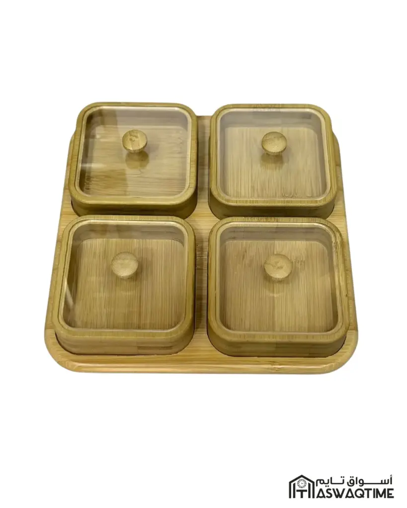 CANDY TRAY 4 PART BAMBOO 4461