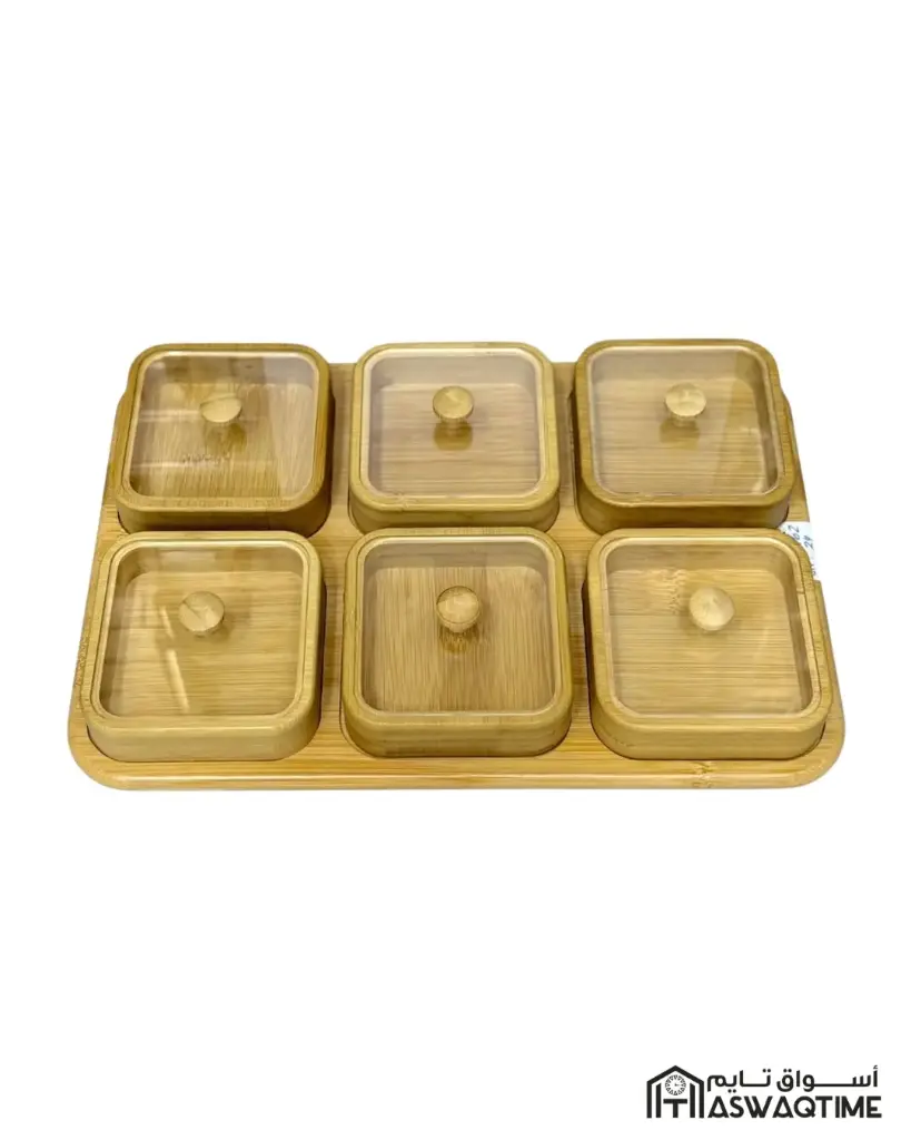 CANDY TRAY 6 PART BAMBOO 4462