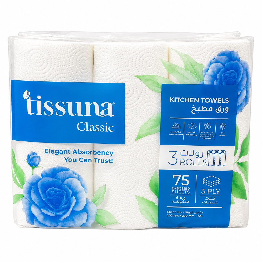 TISSUNA CLASSIC KITCHEN TOWEL 3X75S